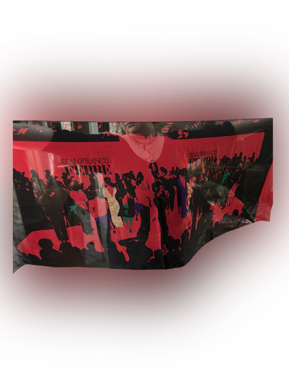 Gianfranco Frere Silk Pop Art Style Scarf